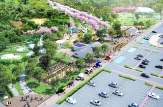 日岡山公園第１期整備エリアのイメージ図（加古川市提供）