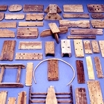 袴狭遺跡で出土した各種田下駄