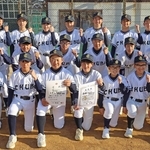 野球部のメンバー＝中部中学校