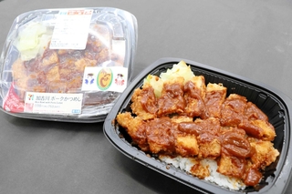 デミグラスソースを改良し、箸で食べやすくなった「加古川ポークかつめし」＝加古川市加古川町北在家
