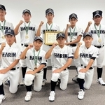 全国大会に向けて意気込む播磨ボーイズの選手たち＝高砂市役所