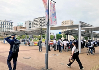 東播地域における基準地価調査地点で最高額だったＪＲ加古川駅北側＝加古川市加古川町