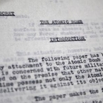 　「核兵器の将来性」について記された１９４５年８月２１日付のレナード・チェシャー氏の報告書＝７月、ロンドンの英国立公文書館（共同）