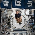 　国際宇宙ステーションに滞在中の大西卓哉飛行士（大西飛行士のＸから）