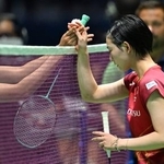 　女子シングルス３回戦で敗れた宮崎友花＝パリ（共同）