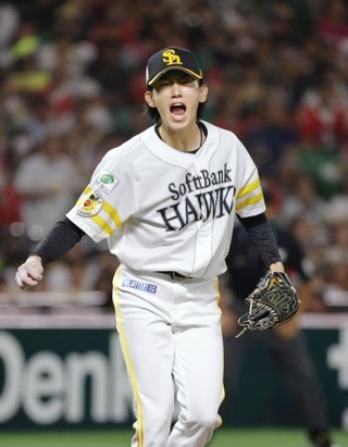　７回無失点で４勝目を挙げたソフトバンク・大津＝みずほペイペイドーム