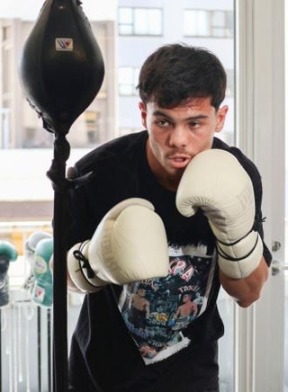 　ＷＢＯバンタム級タイトル戦で武居由樹に挑むクリスチャン・メディナ＝６日、東京都新宿区
