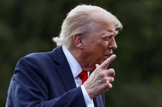 　トランプ米大統領＝１１日、ワシントン（ロイター＝共同）