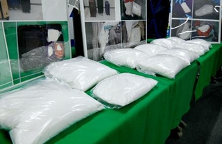 　押収された麻薬のケタミン＝２２日午後、門司税関福岡空港税関支署