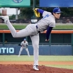 　傘下マイナーの３Ａオクラホマシティーの一員としてリハビリ登板したドジャース・佐々木＝シュガーランド（共同）