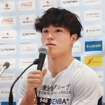 　体操の全日本シニア選手権を前に、記者会見する岡慎之助＝５日、東京・エスフォルタアリーナ八王子