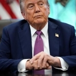 　トランプ米大統領＝５日、ワシントンのホワイトハウス（ゲッティ＝共同）