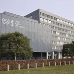 　万国郵便連合（ＵＰＵ）の本部＝２０２４年２月２１日、スイス・ベルン