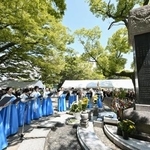 　８月５日、広島市中区の平和記念公園で営まれた韓国人被爆者の慰霊祭