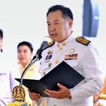 　タイの首相に就任したアヌティン氏＝７日、バンコク（タイ政府提供・共同）
