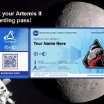 　宇宙船オリオンへの「搭乗券」のイメージ（ＮＡＳＡ提供）