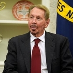 　米オラクルのラリー・エリソン会長＝２月、ワシントン（ＡＰ＝共同）