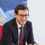 　ブリュッセルでインタビューに答えるＥＵ欧州委員会のセジュルネ上級副委員長（共同）