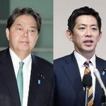 　（右から）高市氏、小林氏、林氏、小泉氏