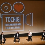 　第１回栃木国際映画祭で開かれたトークイベント＝１５日午後、栃木県大田原市
