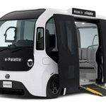 　新型電気自動車「イーパレット」（トヨタ自動車提供）