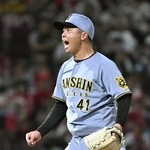 　６回１失点で１２勝目を挙げた阪神・村上＝マツダ