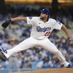 　ドジャースのカーショー＝８月、ロサンゼルス