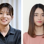 　（左から）藤沢里菜女流本因坊、星合志保四段