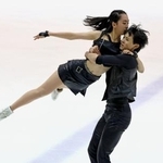　クリス・リード杯で演技するアイスダンスの櫛田育良（左）、島田高志郎組＝長野県軽井沢町風越公園アイスアリーナ