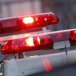 　警察車両の赤色灯
