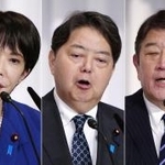 　（左から）小泉農相、高市前経済安保相、林官房長官、茂木前幹事長、小林元経済安保相