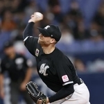 　オリックス戦に先発したロッテのボス＝京セラドーム