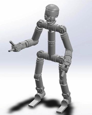 　純国産人型ロボットの試作機のイメージ（テムザック提供）