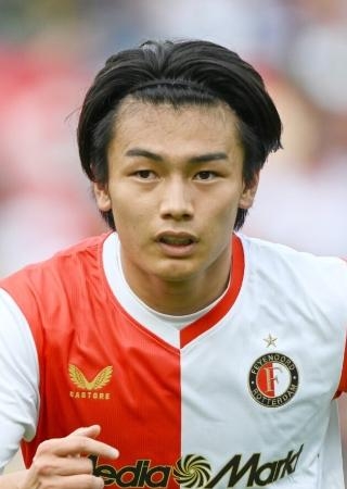 　フェイエノールトの上田綺世（ゲッティ＝共同）