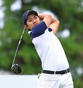 　第１日、３アンダーで４位の金谷拓実＝横浜ＣＣ