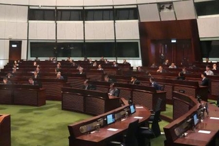 　９月に開かれた香港の立法会（共同）