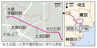 　都営大江戸線の延伸計画