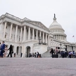 　米連邦議会の議事堂＝９月３０日、ワシントン（ＡＰ＝共同）