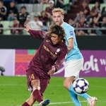 　神戸-メルボルン・シティー　試合終了間際、決勝ゴールを決める神戸・汰木＝ノエスタ