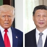 　トランプ米大統領（ロイター＝共同）、中国の習近平国家主席（新華社＝共同）