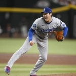 　ダイヤモンドバックス戦に先発し、今季最長の６回を投げ無失点だったドジャース・大谷。勝敗は付かなかった＝９月２３日、フェニックス（共同）