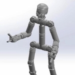 　純国産人型ロボットの試作機のイメージ（テムザック提供）