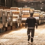 　ドイツの製鉄所＝３月２０日、デュイスブルク（ゲッティ＝共同）