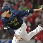 　広島戦に先発したヤクルト・高梨＝マツダ