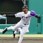 　オリックスとの練習試合に登板した阪神・デュプランティエ＝兵庫県尼崎市
