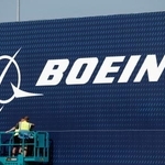 　米ボーイングのロゴ＝６月、パリ（ロイター＝共同）