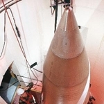 　サイロ内の大陸間弾道ミサイル（ＩＣＢＭ）「ミニットマン３」＝米ノースダコタ州（ゲッティ＝共同）