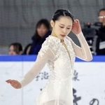 　第２日、女子ＳＰで演技する三宅咲綺＝京都アイスアリーナ