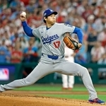 　フィリーズ戦に先発したドジャース・大谷＝フィラデルフィア（共同）