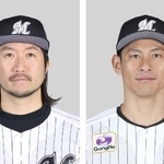 　石川歩投手、荻野貴司外野手